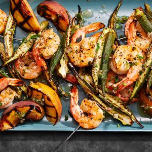 Seafood Grill with Veggies